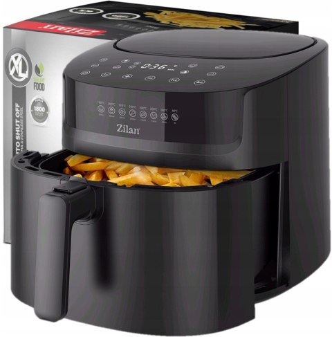Frytkownica Beztłuszczowa Air Fryer 1800W 6,5L Dotykowy Panel 8 Programów
