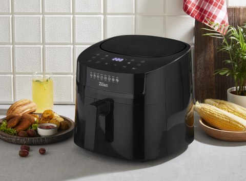 Frytkownica Beztłuszczowa Air Fryer 1800W 6,5L Dotykowy Panel 8 Programów