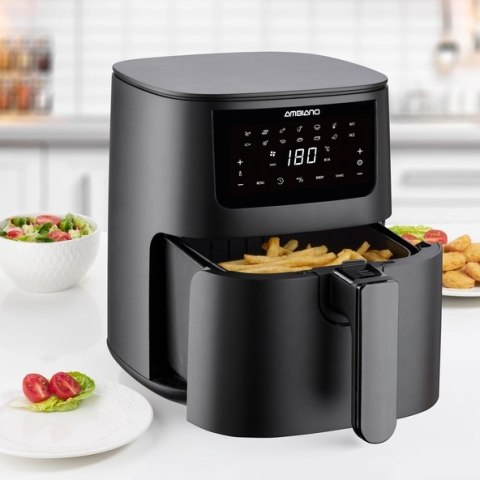 Frytkownica Beztłuszczowa Ambiano Xxl 3L 1400W 11 Programów Digitalny Panel
