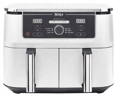Frytkownica Beztłuszczowa Ninja Af400euwh 2 Kosze 9,5L, 2470W, Max Crisp
