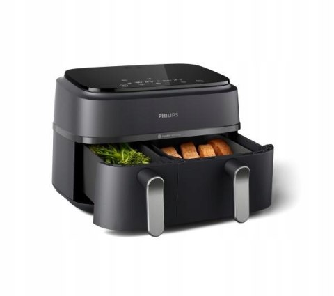 Frytkownica Beztłuszczowa Philips Na351 2750W 9L Dwukomorowa, 8 Programów