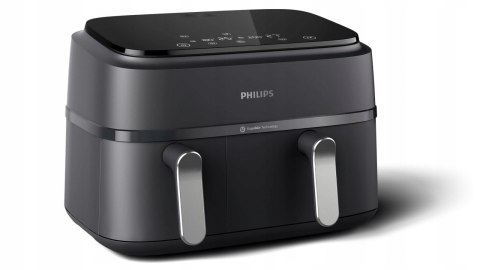 Frytkownica Beztłuszczowa Philips Na351 2750W 9L Dwukomorowa, 8 Programów