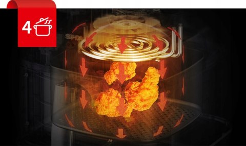 Frytkownica Beztłuszczowa Sharp Af-Gs552ae-B 8 Auto Programów, 80-200°C