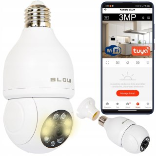 Kamera Ip Wifi 3Mp Ptz Z Audio I Żarówką Gwint E27 - Monitoring Wnętrzny