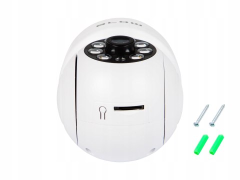 Kamera Ip Wifi 3Mp Ptz Z Audio I Żarówką Gwint E27 - Monitoring Wnętrzny