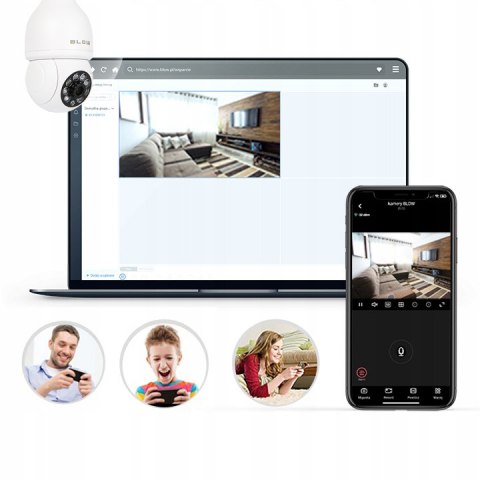 Kamera Ip Wifi 3Mp Ptz Z Audio I Żarówką Gwint E27 - Monitoring Wnętrzny