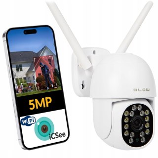 Kamera Zewnętrzna Obrotowa Wifi Blow 5Mp Ultra Hd Z Funkcją Śledzenia Ruchu