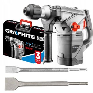 Młot Udarowy Sds 1500W 4,5J Graphite Z Walizką I 2X Dłutem Sds Amortyzacja