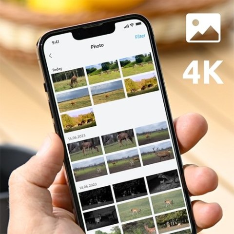 Bezprzewodowa Kamera Gsm 4K/8Mpx Z Panelem Słonecznym I Kartą 32Gb