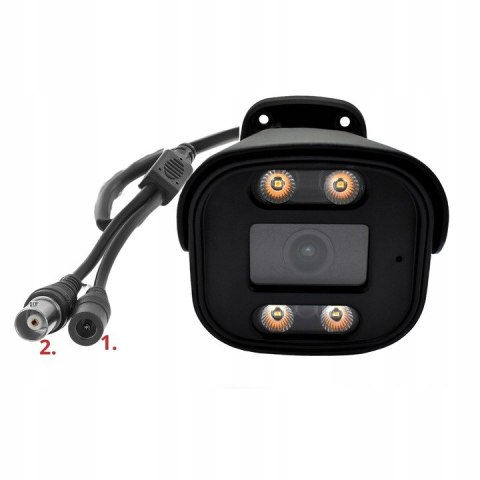 Kamera Analogowa Zewnętrzna 8Mp 4K Dual Light Led Metalową Obudową Ip66
