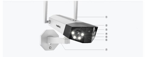 Kamera Bezprzewodowa Wifi Reolink Duo2 8Mpx 4K 180° Panorama, Nocny Alarm