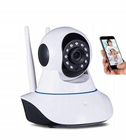 Kamera Elektroniczna Niania Wifi Hd Monitoring Obrotowa 360° Ios Android Ir