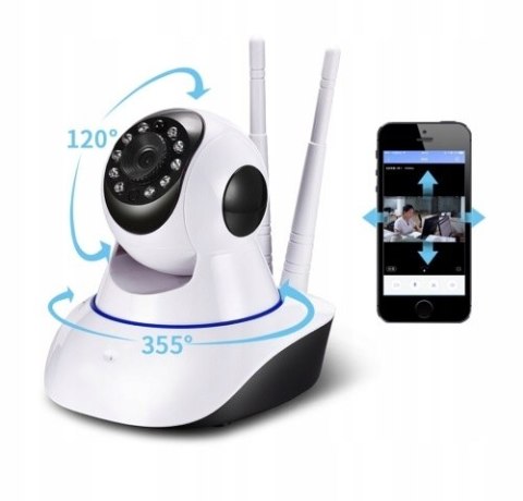 Kamera Elektroniczna Niania Wifi Hd Monitoring Obrotowa 360° Ios Android Ir