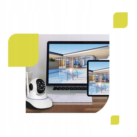 Kamera Elektroniczna Niania Wifi Hd Monitoring Obrotowa 360° Ios Android Ir