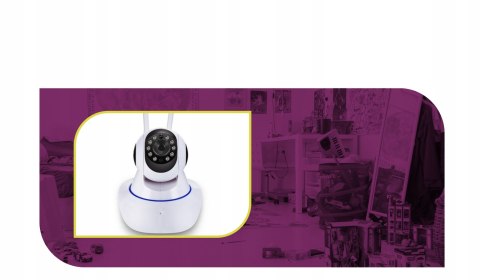 Kamera Elektroniczna Niania Wifi Hd Monitoring Obrotowa 360° Ios Android Ir