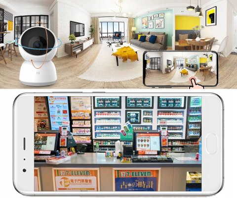 Kamera Imilab Cmsxj A1 1296P Monitoring 360°, Niania, Śledzenie Ruchu, Wifi