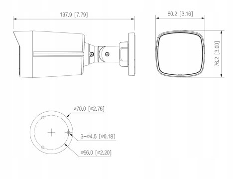 Kamera Ip Dahua 4Mp 2.8Mm Wdr Ip67 Z Ir 30M, Mikrofonem I Detekcją Ruchu