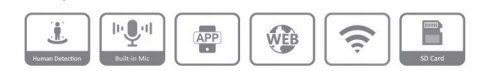 Kamera Ip Dahua 4Mp Widekątowa Wifi 2,8Mm Ip67 Dwdr 3Dnr 30M Ir Microsd
