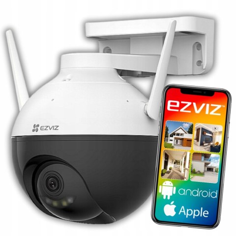 Kamera Ip Obrotowa Ezviz C8w 2K+ 360° Ai Detekcja Osób, Audio, Noc Kolor