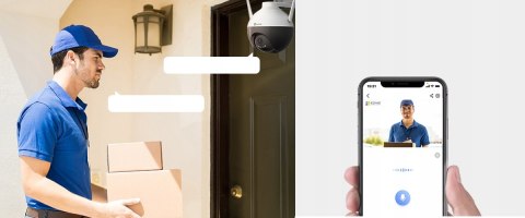 Kamera Ip Obrotowa Ezviz C8w 2K+ 360° Ai Detekcja Osób, Audio, Noc Kolor