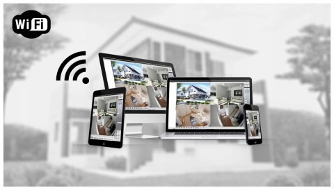 Kamera Ip Obrotowa Full Hd Z Wifi, Onvif, Rejestrator Na Sd, 355°/120°
