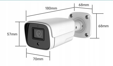 Kamera Ip Poe 5Mpx Tuya Z Dźwiękiem, Hd, Ip67, Detekcja Ruchu