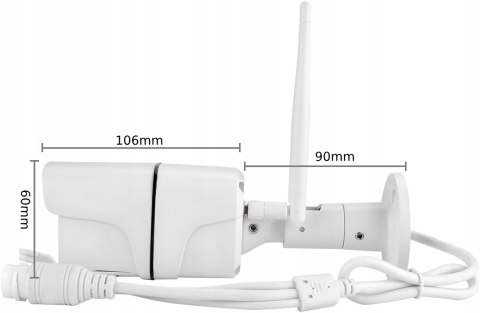 Kamera Ip Wi-Fi Bullet 4Mp Podczerwień Z Audio, Sd 128Gb I Detekcją Ruchu