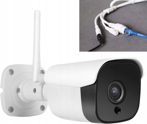 Kamera Ip Wi-Fi Bullet 4Mp Podczerwień Z Audio, Sd 128Gb I Detekcją Ruchu