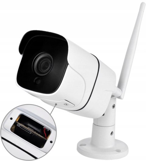 Kamera Ip Wi-Fi Bullet 4Mp Podczerwień Z Audio, Sd 128Gb I Detekcją Ruchu