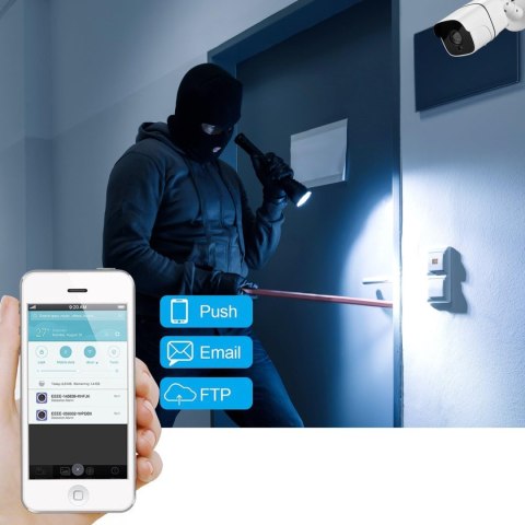 Kamera Ip Wi-Fi Bullet 4Mp Podczerwień Z Audio, Sd 128Gb I Detekcją Ruchu
