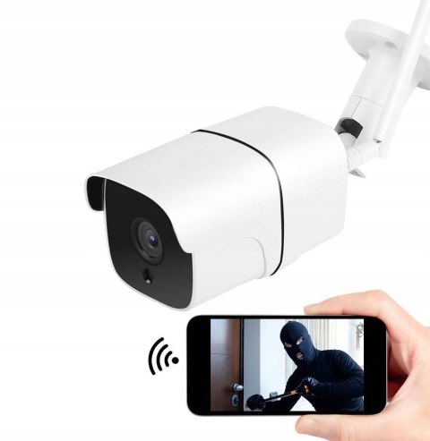 Kamera Ip Wi-Fi Bullet 4Mp Podczerwień Z Audio, Sd 128Gb I Detekcją Ruchu