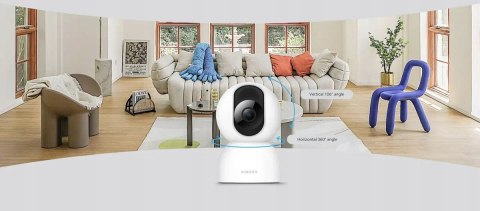Kamera Ip Xiaomi C400 2.5K Obrotowa 360° Z Ai, Nocny Tryb, Dwugłosowe Audio