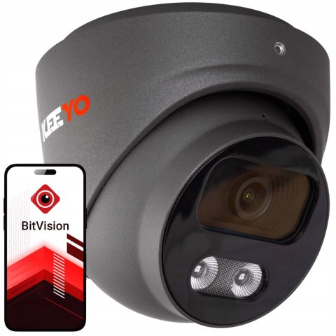 Kamera Kopułowa Ip 8Mpx Keeyo Lv-V-Ip8m25df-G-Ii Poe, Wdr, Podwójne Ir
