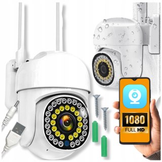 Kamera Obrotowa Wifi Ip Zewnętrzna Full Hd 1080P - Zoom, Tryb Nocny, Ip65
