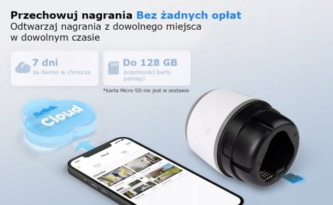 Kamera Reolink Go Plus 5Mp 2K Bezprzewodowa 4G Z Akumulatorem I Pir