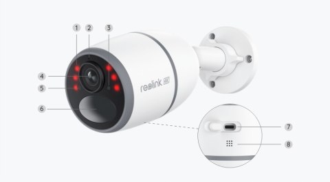 Kamera Reolink Go Ultra 4G Lte 8Mp Ip65 - Bezprzewodowa, Wysoka Jakość 4K