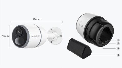 Kamera Reolink Go Ultra 4G Lte 8Mp Ip65 - Bezprzewodowa, Wysoka Jakość 4K