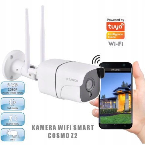 Kamera Sanico Wifi Smart Hd-Tvi 2Mp Tuya Full Hd Zewnetrzna - Ruch/ Nocny