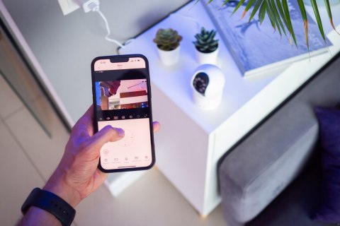 Kamera Wifi Ip Wewnętrzna 3Mp Obrot. Z Zoom Podczerwień 10M, Detekcja Ruchu