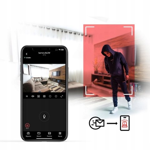 Kamera Wifi Ip Wewnętrzna 3Mp Obrot. Z Zoom Podczerwień 10M, Detekcja Ruchu