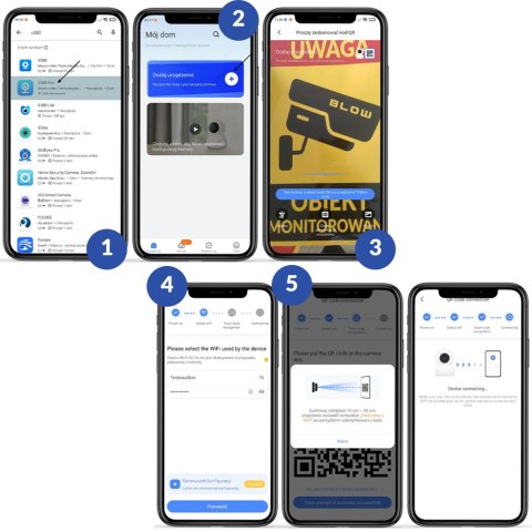 Kamera Wifi Ip Wewnętrzna 3Mp Obrot. Z Zoom Podczerwień 10M, Detekcja Ruchu