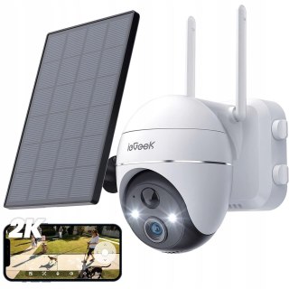 Kamera Z Panelem Solarnym Wifi 2K 3Mp, 9000Mah, Obrotowa, 4X Zoom, Full Hd