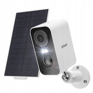 Kamera Zewnętrzna 2K Hd Z Panelem Słonecznym, Wifi, Alexa, Pir, Audio