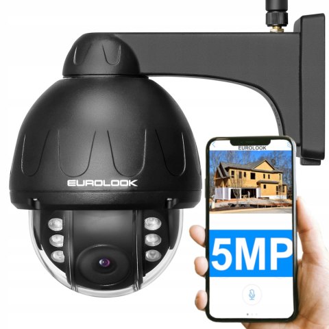 Kamera Zewnętrzna 5Mpx Ip Wifi Obracająca Się 320°/90° Detekcja Ludzi Ip66
