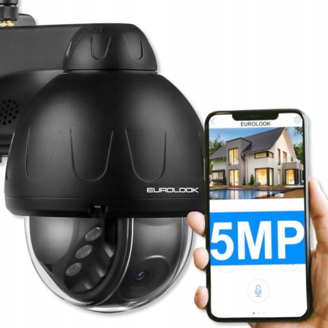 Kamera Zewnętrzna 5Mpx Ip Wifi Obracająca Się 320°/90° Detekcja Ludzi Ip66