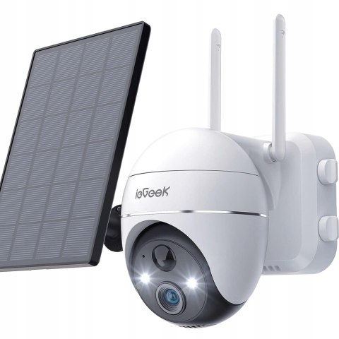 Kamera Zewnętrzna Wi-Fi 2K 3Mp Z Panelem Słonecznym I 4-Krotnym Zoomem