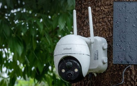 Kamera Zewnętrzna Wi-Fi 2K 3Mp Z Panelem Słonecznym I 4-Krotnym Zoomem
