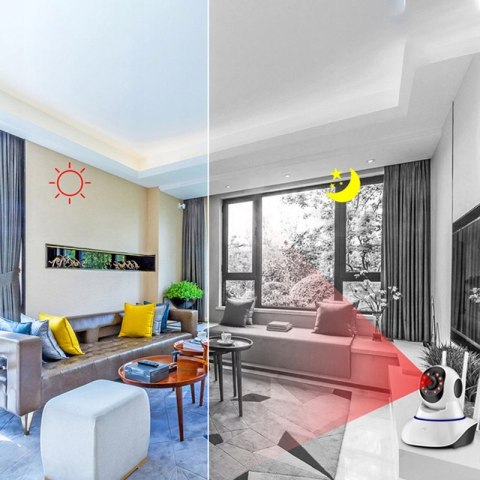 Niania 360° Wi-Fi Sterowana Telefonem - Monitoring Dziecka I Nocny Widok