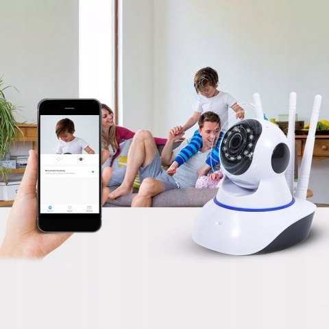 Niania 360° Wi-Fi Sterowana Telefonem - Monitoring Dziecka I Nocny Widok