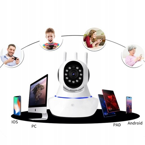 Niania 360° Wi-Fi Sterowana Telefonem - Monitoring Dziecka I Nocny Widok